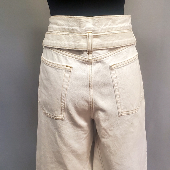 Urban Outfitter Beige Cullote Jeans Extra Wide Leg in size 12 - Picture 6 of 8